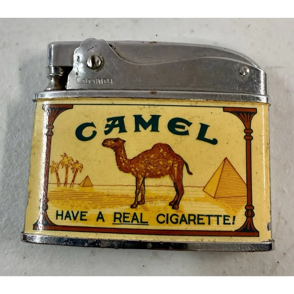 Vintage Camel Lighter Japan 1950s Untested